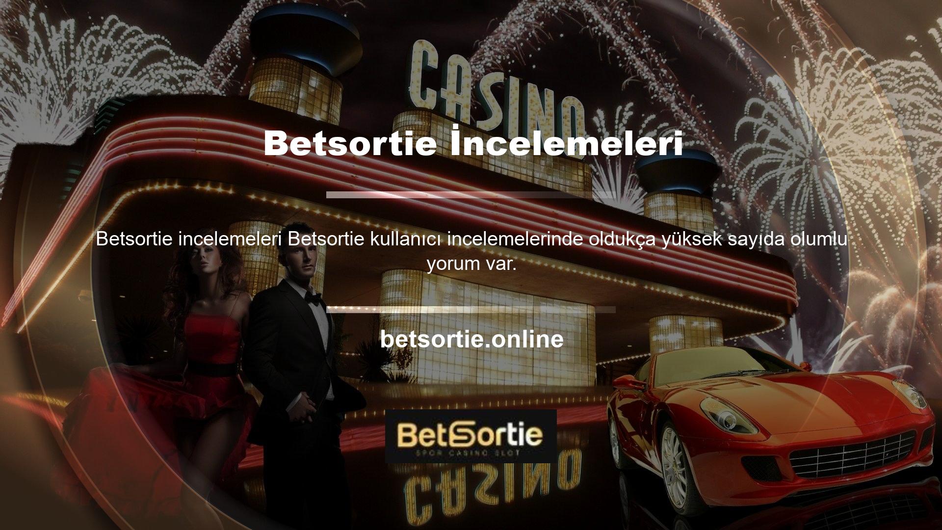 Betsortie üyelik, para yatırma, canlı destek gibi birçok hizmeti sunan ünlü sitelerden biridir